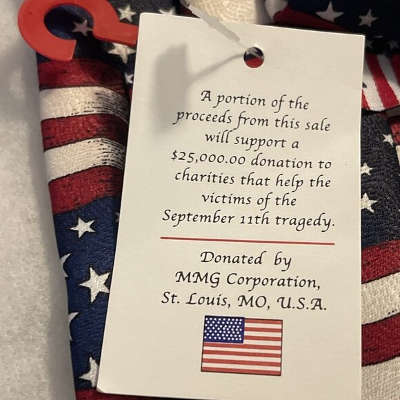 One America Men's‎ Necktie Tie Silk Satin American Flag All Over Made USA 56" - Picture 4 of 10